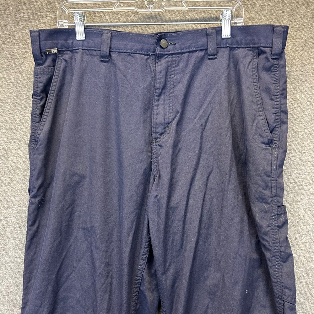 Carhartt FR Flame Resistant Navy Blue Work Pants 38x30 73478-20 Mens Utility